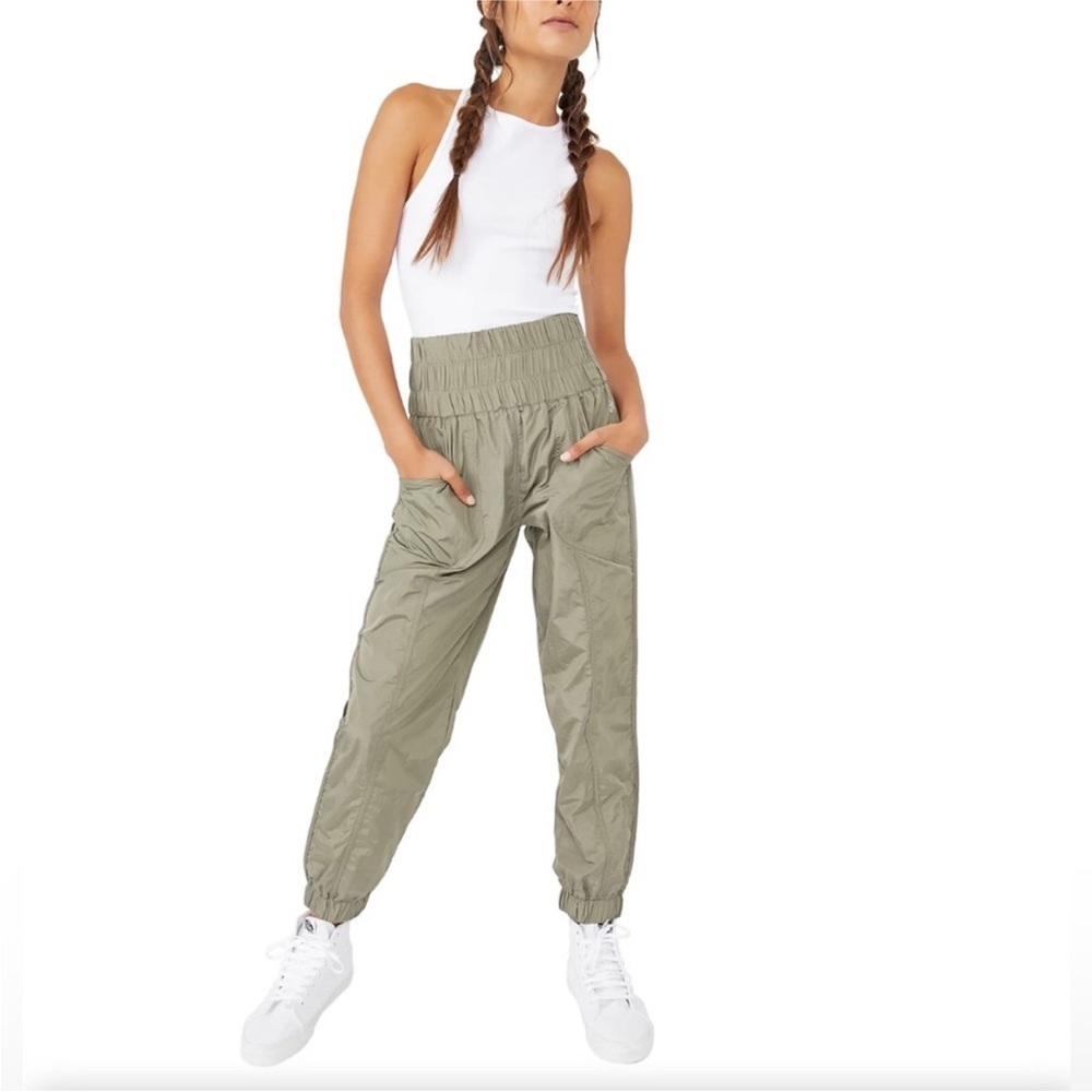 FP Movement by Free People Olive Green Way Home Trackpants Joggers Size XS